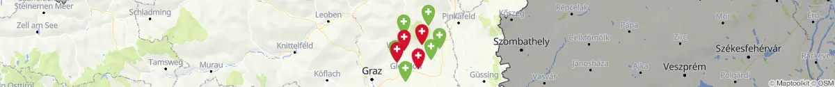 Map view for Pharmacies emergency services nearby Feistritztal (Hartberg-Fürstenfeld, Steiermark)